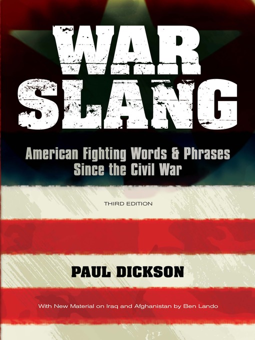 Title details for War Slang by Paul Dickson - Available